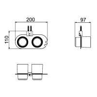 Стаканы для ванной Gappo G30908-5