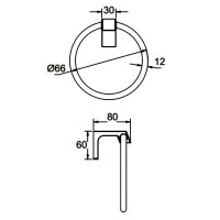 Полотенцедержатель Frap F30604-6