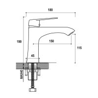 Смеситель для раковины Frap F10501