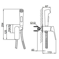 Смеситель с гигиеническим душем Frap F7586-29