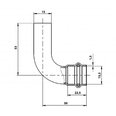Угольник 90° 15x15 Gappo G1114.1515 уп. 5 шт.