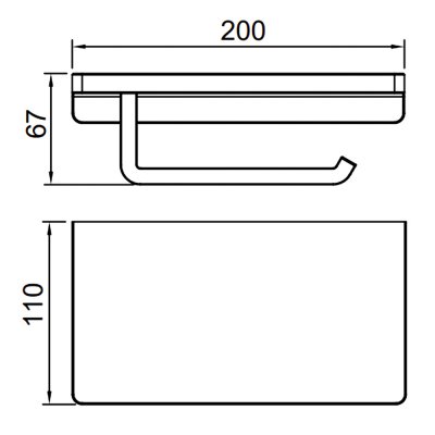 Держатель туалетной бумаги Gappo G30803-3