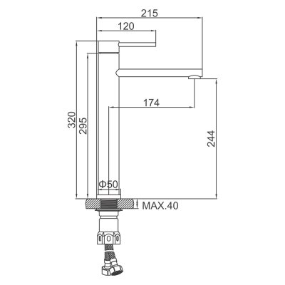 Смеситель для раковины Ledeme L71121