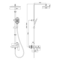 Душевая стойка Ledeme L2494SR