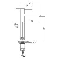 Смеситель для раковины Ledeme L71121