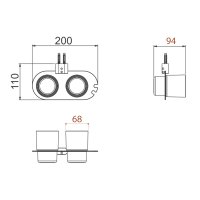 Стакан Gappo G30908-8