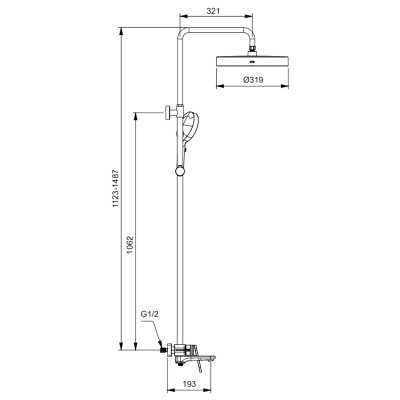 Душевая стойка Gappo G2427