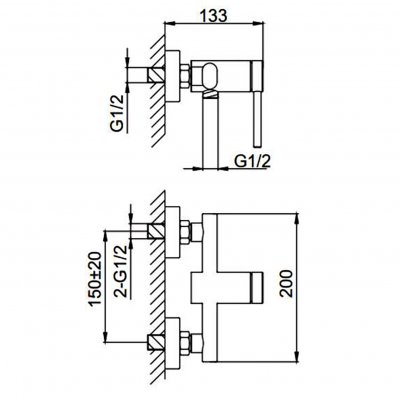 Смеситель для душа Frap F20808