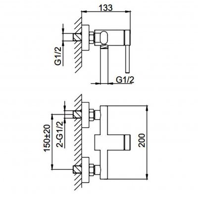 Смеситель для душа Frap F20808-9
