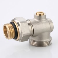 Кран угловой для нижнего подключения радиатора 3/4″x1/2″ Gappo G278.0405 уп. 20 шт.