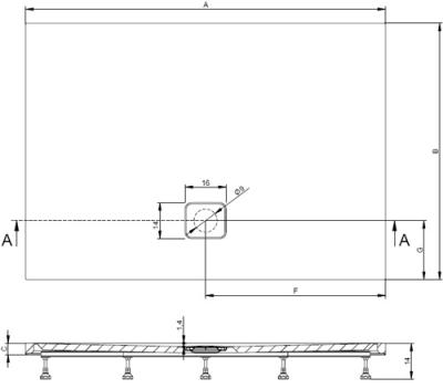 Душевой поддон акриловый Riho Biasca 120x100 DE3600500000000