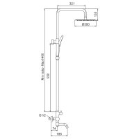 Душевая стойка Frap F24807
