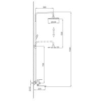 Душевая стойка Frap F2441