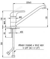 Смеситель для раковины Rav Slezak Svitava S105.5