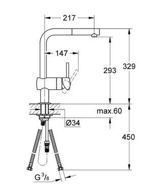 Смеситель для кухни Grohe Minta 32168000 хром