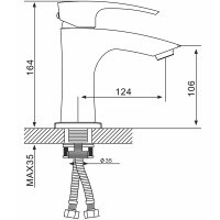 Смеситель для раковины Gappo G1007