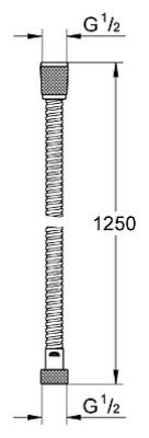 Душевой шланг Grohe Relexaflex 28150000