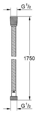 Душевой шланг Grohe Relexaflex 45992000