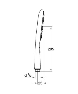 Душевая лейка Grohe Rainshower New Generation 27448000 хром