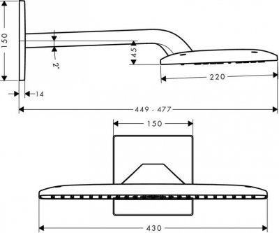 Верхний душ Hansgrohe Raindance 27373000