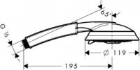 Душевая лейка Hansgrohe Raindance 28548000