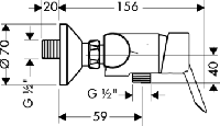 Смеситель для душа Hansgrohe Focus S 31762000 хром