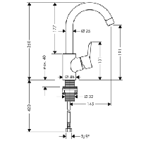 Смеситель для раковины Hansgrohe Focus S 31710000 хром