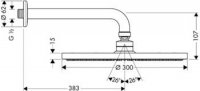 Верхний душ Hansgrohe Raindance 27493000