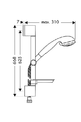 Душевой гарнитур Hansgrohe Crometta 85 27744000 хром