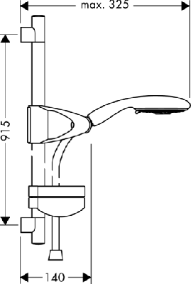 Душевой гарнитур Hansgrohe Raindance 27881000 хром