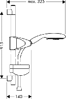 Душевой гарнитур Hansgrohe Raindance 27881000 хром