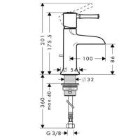 Смеситель Hansgrohe Talis Classic 14127820