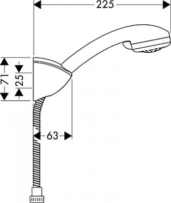 Душевой гарнитур Hansgrohe Croma 27546000