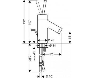 Смеситель для раковины Hansgrohe 10016000