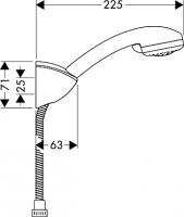 Душевой гарнитур Hansgrohe Croma 27546000