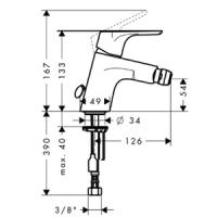 Смеситель для биде Hansgrohe Focus E2 31921000