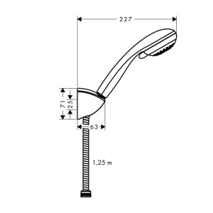 Душевой гарнитур Hansgrohe Crometta 85 27568000