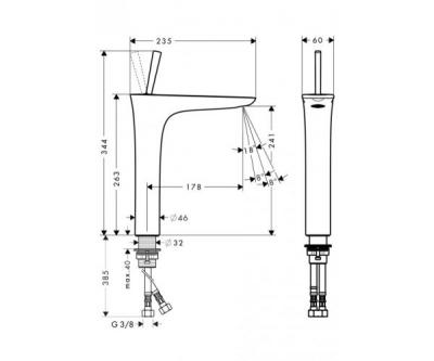 Смеситель для раковины Hansgrohe Pura Vida 15066400
