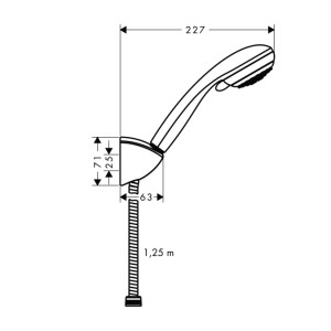 Душевой гарнитур Hansgrohe Crometta 85 27558000