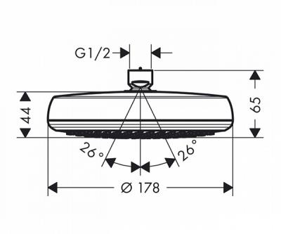 Верхний душ Hansgrohe Crometta 26576400