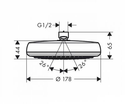 Верхний душ Hansgrohe Crometta 26577400