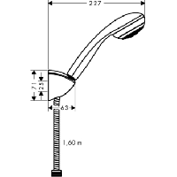 Душевой гарнитур Hansgrohe Crometta 27577000