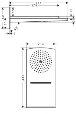 Верхний душ Hansgrohe Raindance 28433400