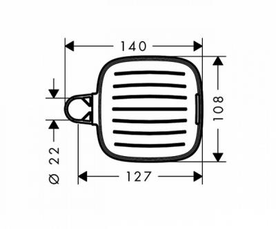 Мыльница Hansgrohe Raindance 26519000