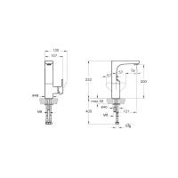 Смеситель для раковины Vitra Z-Line A42365EXP