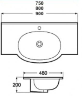 Раковина Melana 1L 800-7503-80