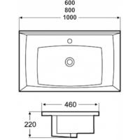 Раковина Melana 1L 800-7502-60