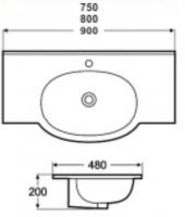 Раковина Melana 1L 800-7503-75
