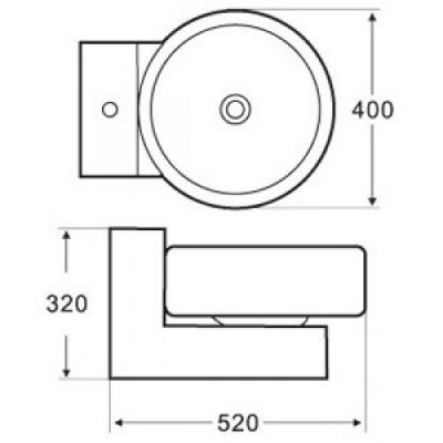 Раковина Melana 1L 800-5017a