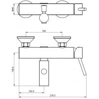 Смеситель для ванны Kaiser Merkur 26022